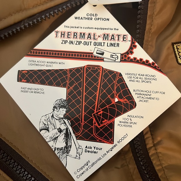 Hondaline 1970s DuPont Nylon Vintage Bomber Jacket NWT - Picture 9 of 13